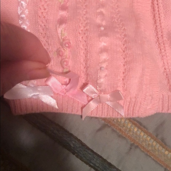 Pink button down sweater from Hartstrings - Picture 7 of 8